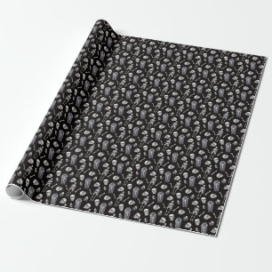 Creepy Skulls: Halloween Waterverf Pattern Cadeaupapier