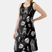 Creepy Skulls: Halloween Waterverf Pattern Schort (Insitu)