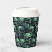Creepy Skulls Papieren Bekers (Links)