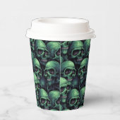 Creepy Skulls Papieren Bekers (Rechts)