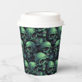 Creepy Skulls Papieren Bekers (Voorkant)