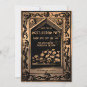 Creepy Skulls Partij Kaart (Voorkant)