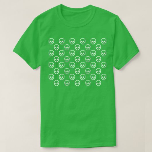 Creepy Skulls Pattern T-shirt (Design voorkant)