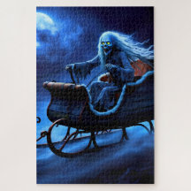 Creepy Sleigh Ghoul vliegt door de lucht!