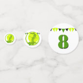 Creepy Slime Monster Green Foto Birthday Party Confetti (Voorkanten)