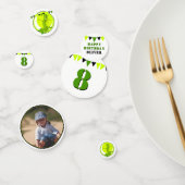 Creepy Slime Monster Green Foto Birthday Party Confetti (Groep)