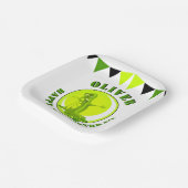 Creepy Slime Monster Kind: Happy Birthday Papieren Bordje (Gebogen)