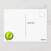 Creepy Slime Monster Verjaardag Foto Dank u Briefkaart (Achterkant)