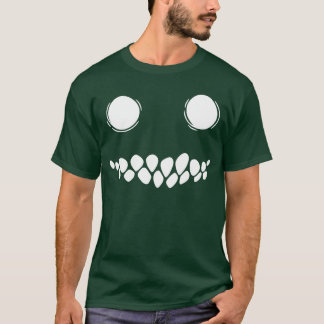 Creepy Smile Face Halloween Horror Costume Art Par T-shirt