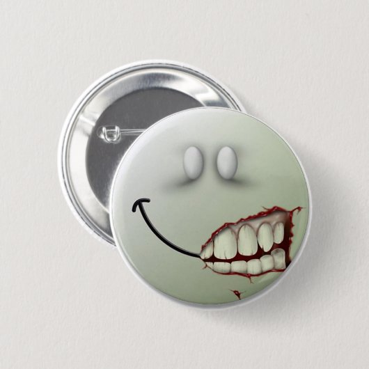Creepy Smile Ronde Button 5,7 Cm (Voorkant /achterkant)