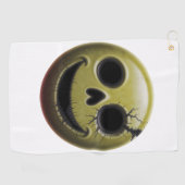 Creepy Smiley Skull Golf Handdoek (Horizontaal)