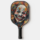 Creepy Smiling Clown Pickleball Paddle (Voorkant)