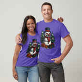 Creepy Snowman Scary Christmas Horror Holiday Appa T-shirt (Unisex)