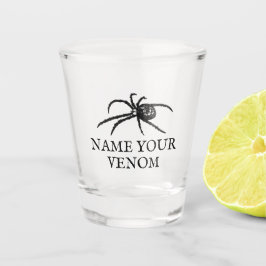 Creepy Spider gepersonaliseerde Halloween Shot Glas
