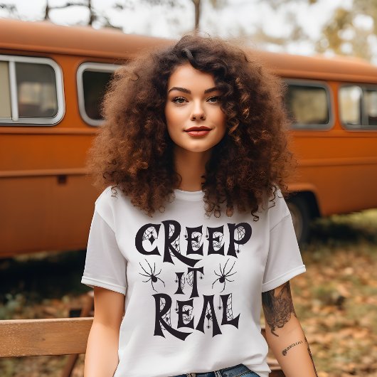 Creepy Spider Halloween Creep It Real T-shirt