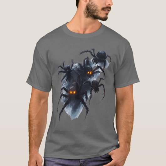 Creepy Spider Halloween Horror Apparel girl T-shirt (Voorkant)