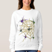 Creepy Spider Halloween Sweatshirt (Voorkant)