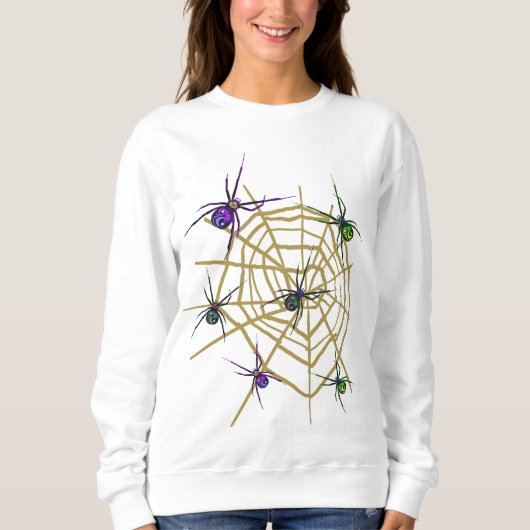 Creepy Spider Halloween Sweatshirt (Voorkant)