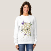 Creepy Spider Halloween Sweatshirt (Voorkant volledig)