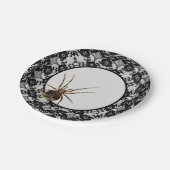  Creepy Spider Lace Gothic Halloween Papieren Bordje (Gekanteld)