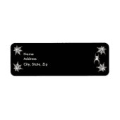 Creepy Spider & Web Adresetiketten Sjabloon Etiket (Voorkant)