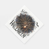 Creepy Spider Web Halloween Papieren servet (Hoek)