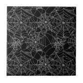 Creepy Spider Webs Tegeltje (Voorkant)