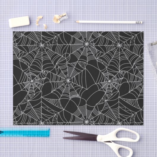 Creepy Spider Webs Tissuepapier (Craft)