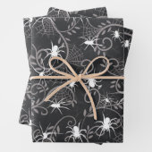 Creepy Spider-wijnstokken Inpakpapier Vel (In situ)