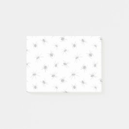 Creepy Spiders Black and White Pattered Post-it® Notes