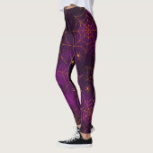 Creepy Spiders Sinaasappel Paarse XS (0-2) tot XL  Leggings (Links)