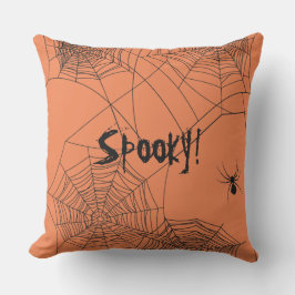 Creepy Spiderweb Buitenkussen