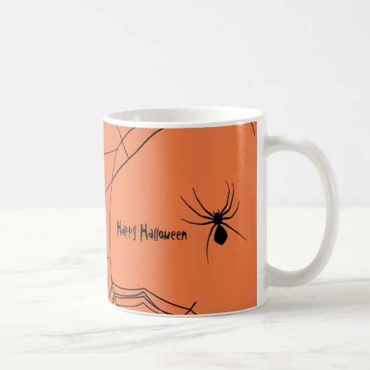 Creepy Spiderweb Koffiemok (Rechts)