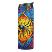 Creepy Spiderweb Thermosbeker (Gedraaid links)