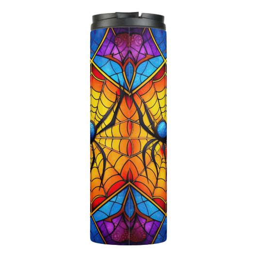 Creepy Spiderweb Thermosbeker (Achterkant)