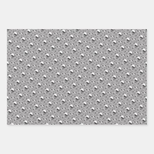 Creepy Spiderwebs en Skull Halloween Inpakpapier Vel (Voorkant 3)