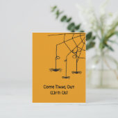 Creepy Spiers Briefkaart (Staand voorkant)