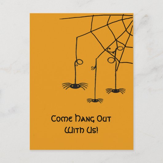 Creepy Spiers Briefkaart (Voorkant)