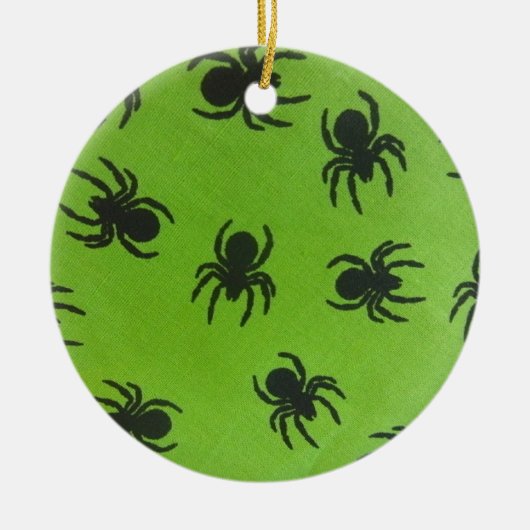 Creepy Spiers Keramisch Ornament (Voorkant)