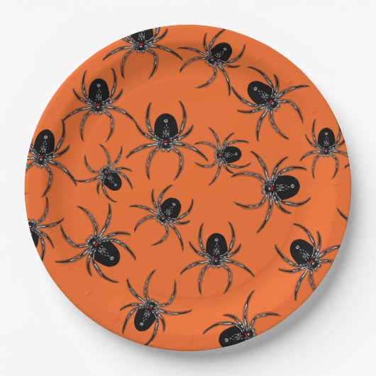 Creepy Spiers Papieren Bordje (Voorkant)