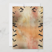 Creepy Spooktacular Symbols Halloween Party Tiener Kaart (Achterkant)