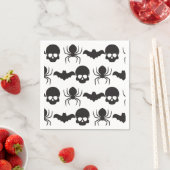 Creepy Spooky Halloween - Skull, Spider & Bat Servet (Insitu)