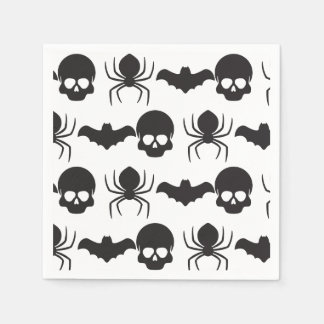 Creepy Spooky Halloween - Skull, Spider & Bat Servet