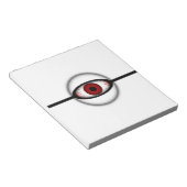 Creepy Spooky Haunted Eyeball Monster Notitieblok (Schuin)