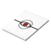 Creepy Spooky Haunted Eyeball Monster Notitieblok (Linkerzijde)