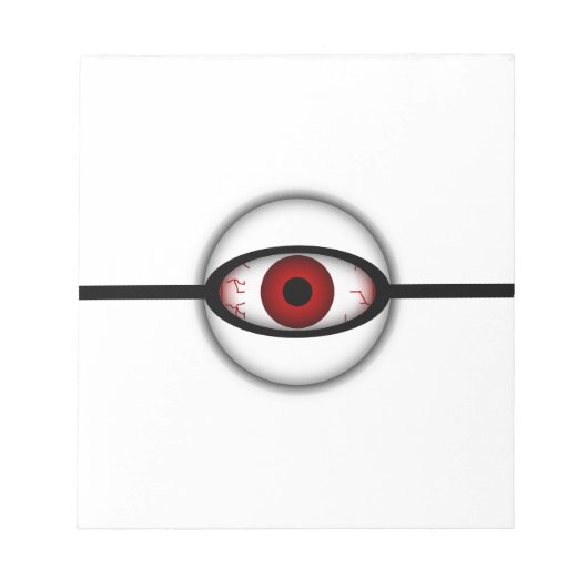 Creepy Spooky Haunted Eyeball Monster Notitieblok (Voorkant)