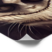 Creepy spooky horror cat poster (Hoek)