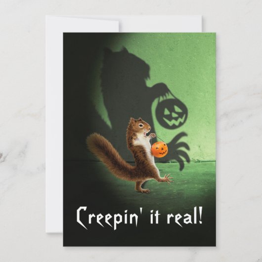 Creepy Squirrel Shadow Kaart (Voorkant)