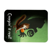 Creepy Squirrel Shadow Magneet (Horizontaal)