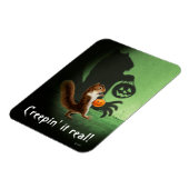 Creepy Squirrel Shadow Magneet (Linkerzijde)